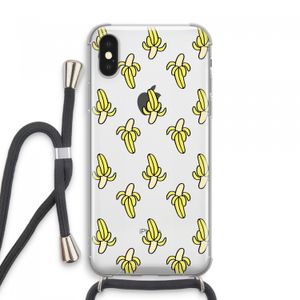 Bananas: iPhone XS Max Transparant Hoesje met koord