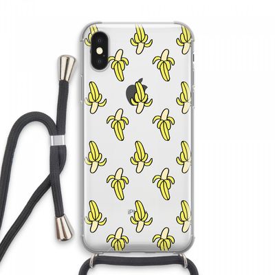 Bananas: iPhone XS Max Transparant Hoesje met koord