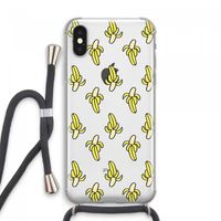 Bananas: iPhone XS Max Transparant Hoesje met koord