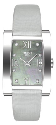 Horlogeband Tissot T0073091612601 / T603025353 Leder Grijs 15mm