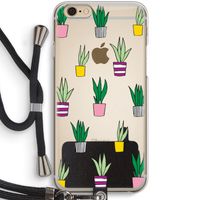 Sanseveria: iPhone 6 / 6S Transparant Hoesje met koord