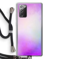 Clouds pastel: Samsung Galaxy Note 20 / Note 20 5G Transparant Hoesje met koord