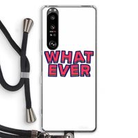 Whatever: Sony Xperia 1 III Transparant Hoesje met koord