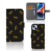 Telefoonhoesje met Pasjes voor iPhone 15 Plus Leopards