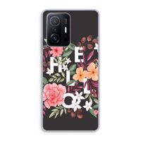Hello in flowers: Xiaomi 11T Pro Transparant Hoesje