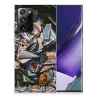 Samsung Galaxy Note20 Ultra | Siliconen hoesje | met foto Badges