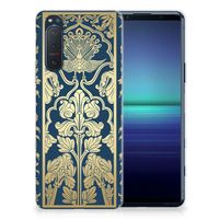 Sony Xperia 5II TPU Case Beige Flowers - thumbnail