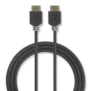 Nedis High Speed HDMI kabel met Ethernet 2m antraciet