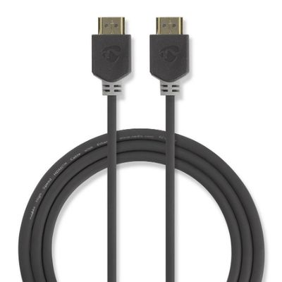 Nedis High Speed HDMI kabel met Ethernet 2m antraciet