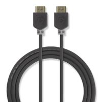 Nedis High Speed HDMI kabel met Ethernet 2m antraciet