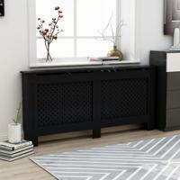 Radiatorombouw 172x19x81,5 cm MDF zwart