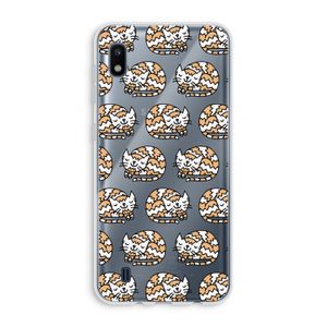 Slapende poes: Samsung Galaxy A10 Transparant Hoesje