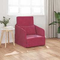 Slaapbank Wijnrood 65 x 80 x 83 cm Fluweel