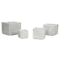Grondlegger Home ESPRIT Grijs Magnesium 37 x 37 x 31,5 cm (4 Stuks)