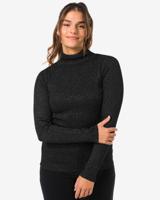 HEMA Dames Coltrui Nova Met Ribbels En Glitters Zwart (zwart)
