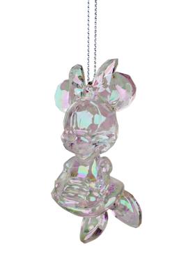 Ornament acryl minnie l8cm transparant - Kurt s adler