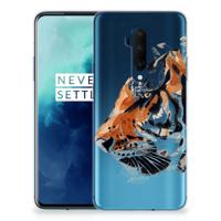 Smartphone hoesje OnePlus 7T Pro Watercolor Tiger Smartphone hoesje OnePlus 7T Pro Watercolor Tiger