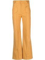 DESTREE pantalon Yoshitomo à rayures - Jaune