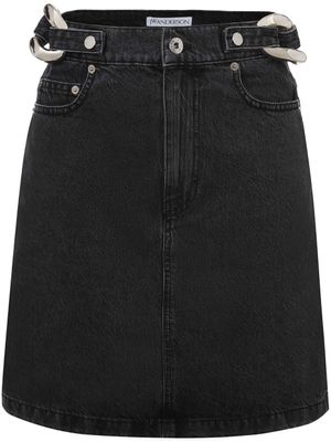JW Anderson jupe mi-longue en jean - Noir