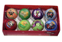 Box kerstbal plastic d7.5 guardians 8st - Kurt s adler