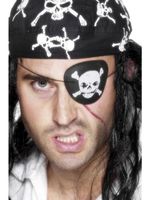 Piraat ooglap doodshoofd
