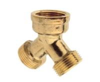 Kirchhoff Messing 2-weg verdeler, blank, 3/4"H x 3/4"ET - 986186148