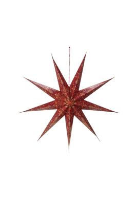 Pip Studio Kerstster Papier Overall Print Donkerrood 110cm