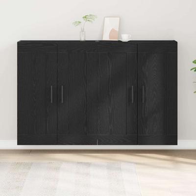 Wandkast 2 pcs Oud hout 160 x 34 x 90 cm Bewerkt hout