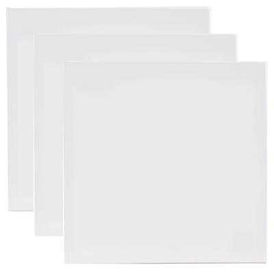 Benson Schildersdoek - 3x - 40 x 40 cm - blanco canvas - katoen - 280 grams