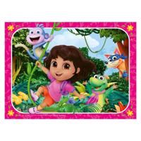 Ravensburger Legpuzzel dora the explorer kom bij het avontuur! - 4 puzzels