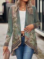 Others Loose Casual Knitted Kimono - thumbnail
