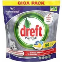 Dreft Platinum All-in-One Vaatwastabletten Lemon - 90 stuks - thumbnail
