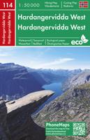 Wandelkaart - Fietskaart 114 Hardangervidda West | Freytag & Berndt Wandelkaart - Fietskaart 114 Hardangervidda West | Freytag & Berndt