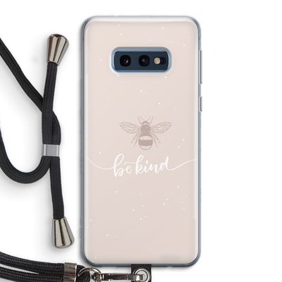Be(e) kind: Samsung Galaxy S10e Transparant Hoesje met koord