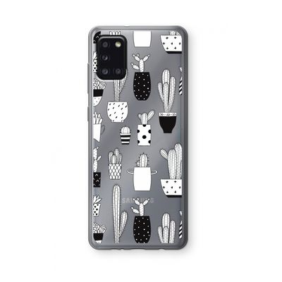 Cactusmotief: Samsung Galaxy A31 Transparant Hoesje