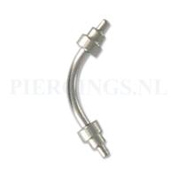 Banana 1.2 mm getrapte spikes