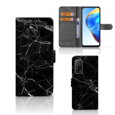 Xiaomi Mi 10T Pro | Mi 10T | Bookcase | Marmer Zwart - Origineel Cadeau Vader