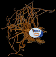 Superfish Spiderwood Medium - Natuurlijk Decor voor Zoet- en Zoutwateraquaria, Goudbruin Hout