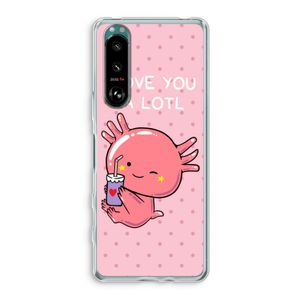 Love You A Lotl: Sony Xperia 5 III Transparant Hoesje