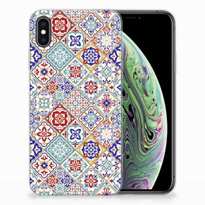 Apple iPhone Xs Max | TPU | Siliconen hoesje | Tiles Color Apple iPhone Xs Max | TPU | Siliconen hoesje | Tiles Color