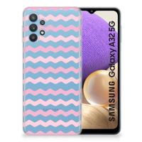 Samsung Galaxy A32 5G | TPU bumper | Waves Roze