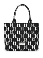 Karl Lagerfeld grand sac cabas K/Monogram en maille - Noir