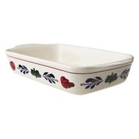 Boerenbont Ovenschaal 30x20x6.5 cm Aardewerk/Wit Boerenbont Ovenschaal 30x20x6.5 cm Aardewerk/Wit