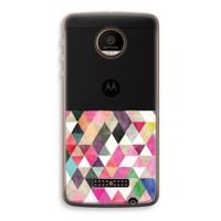 Gekleurde driehoekjes: Motorola Moto Z Force Transparant Hoesje