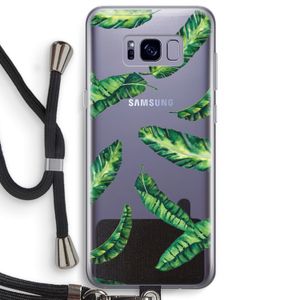 Lange bladeren: Samsung Galaxy S8 Plus Transparant Hoesje met koord