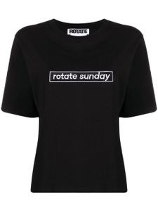 ROTATE BIRGER CHRISTENSEN t-shirt à logo Aster - Noir