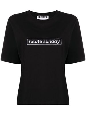 ROTATE BIRGER CHRISTENSEN t-shirt à logo Aster - Noir