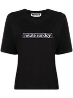 ROTATE BIRGER CHRISTENSEN t-shirt à logo Aster - Noir