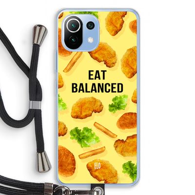 Eat Balanced: Xiaomi Mi 11 Lite Transparant Hoesje met koord