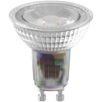 Leen Bakker - Calex LED-lamp Halogeen SMD - Zilverkleur - GU10 - 3 Stuks - Glas - Transparant - H5.2 Cm
